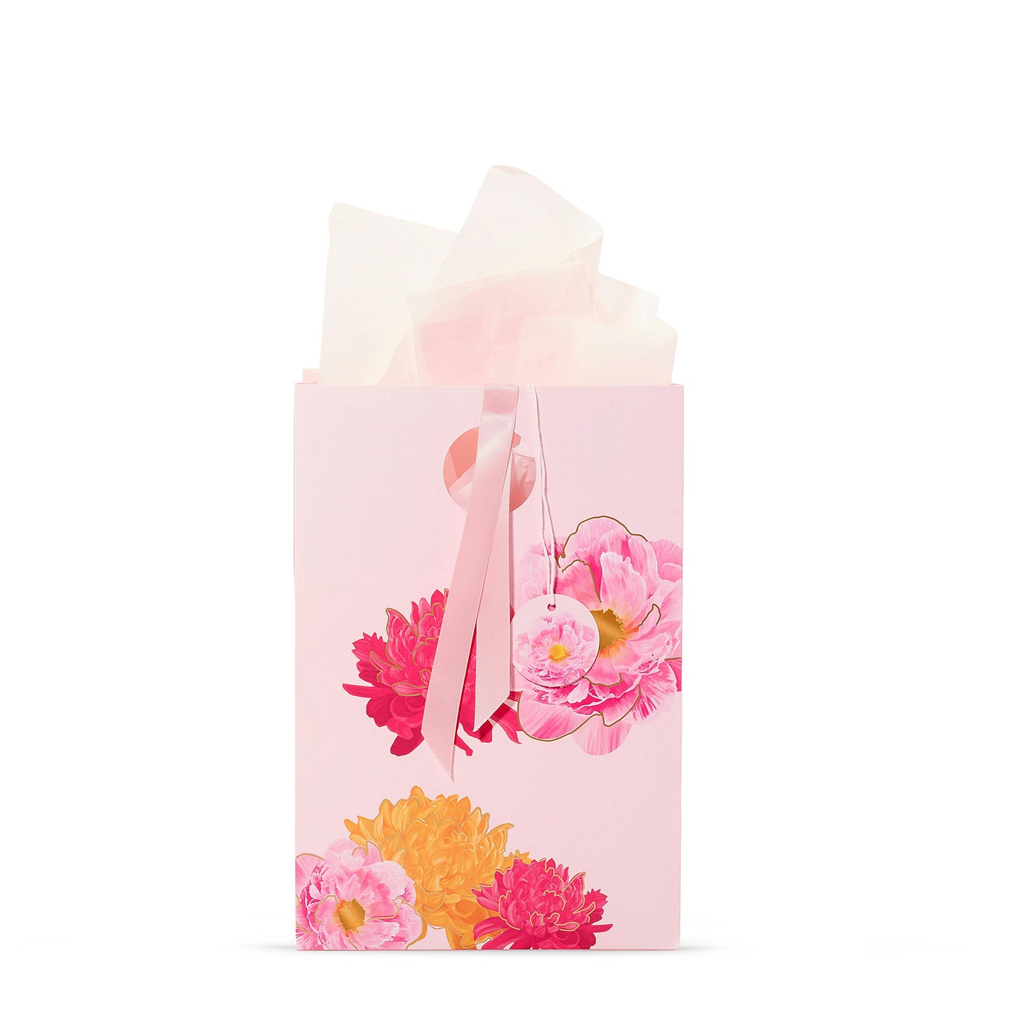 Pink Peony Floral Gift Bag - S43V