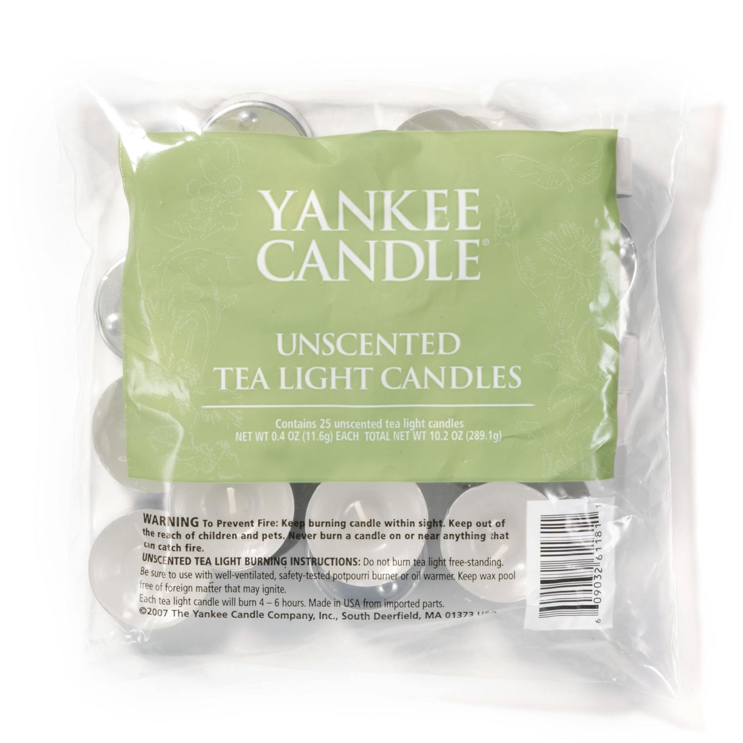 Unscented Tea Light Candles - ZXJ0