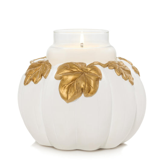 White Pumpkin Resin Holder - I5N9
